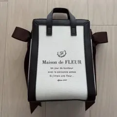 Maison de FLEUR　スクエアトートバッグ　リボンのサムネイル