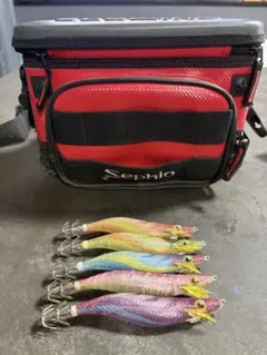 エメラルダス ショルダーバッグ エギ 15本セット 収納ケース付き