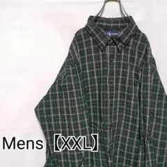 T40【US輸入】ラルフローレン　長袖シャツ【メンズXXL】チェック