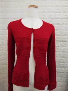 TO BE CHIC トゥビーシック カーディガン 赤