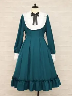 アマベルClassical Lady ロング丈ワンピース グリーンのサムネイル