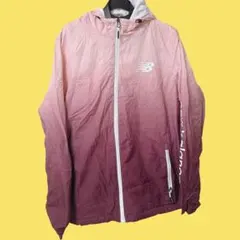 New Balance ウィンドブレーカー XL グラデーションピンク 防寒