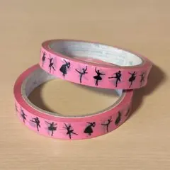 バレリーナ柄 テープ 2個セットのサムネイル
