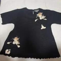 ロベルタカルノルフィ 黒 Tシャツ 140cm 美品