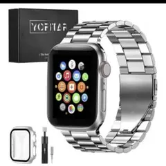 YOFITAR] for Apple Watch バンド （44mm，シルバー）