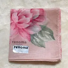 renoma PARIS ハンカチ ピンク 花柄のサムネイル