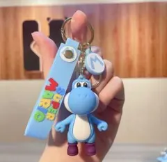 ブルーヨッシー キーホルダー シリコン フィギュア 大人気キャラクター　数量限定のサムネイル