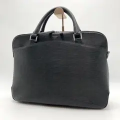 極美品✨ ペッレモルビダ キャピターノ ビジネスバッグ 黒 レザー ロゴ 仕事