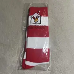 マクドナルド キャラクター ソックス 赤白ストライプ