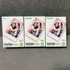 【3箱セット】FUJIFILM チェキ用フィルム instax mini 10枚