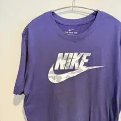 NIKE DRI-FIT ロゴTシャツ 紫 S 古着
