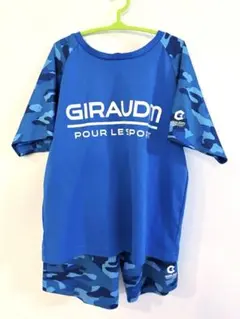 上下セット GIRAUDM Tシャツ ハーフパンツ 青　ブルー　2セット　速乾