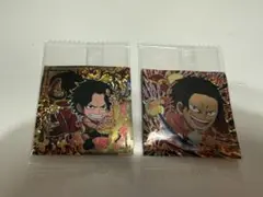 ワンピース　にふぉるめ　ウエハース　シール　ロジャー　エース