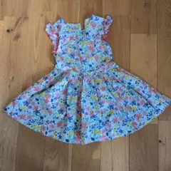 プチバトー花柄ノースリーブワンピース