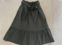 ユニクロ　フレアスカート リボン付き　Sサイズ