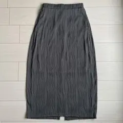 ★未使用★ Honeys ジャガードナロースカート チャコール