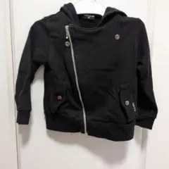 COMME CA ISM ブラック フードパーカー 90cm