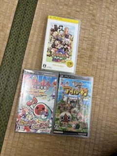 PSPソフト3本セット アイルー村 太鼓 牧場物語