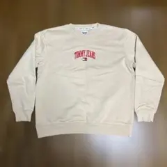 TOMMY JEANS スウェットトレーナー ベージュ XL