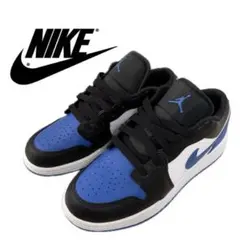 【美品】AIR JORDAN 1 LOW GS ブルー　22.5cmのサムネイル
