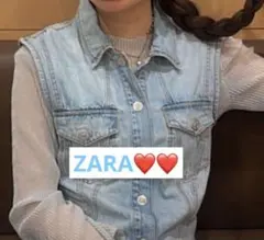 ZARA デニムミニワンピース