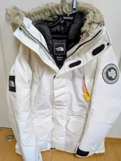 美品 1回のみ使用 ノースフェイス アンタークティカパーカ　白　L