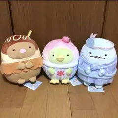 [新品タグ付き] すみっコぐらし 縁日ぬいぐるみ 3種セット
