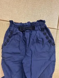 【中古】　ニットプランナー　リボン付き カジュアルパンツ　110