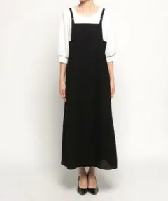 美品●アルアバイル　トリアセツイルラップサロペットワンピースのサムネイル