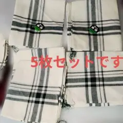 未使用　 麻混 夏用クッション　座布団カバー　約 55cm x 約59cm　5枚のサムネイル