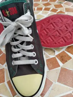 希少 コンバース オールスター 27.5 黒 緑 赤