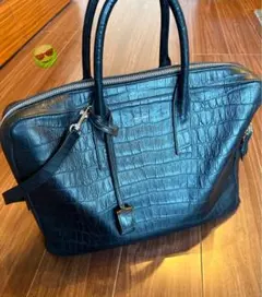 SAINT LAURENT サンローラン ビジネス バッグ クロコ型押し A4