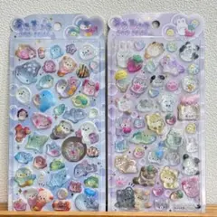 国内正規品　うるちゅるポップシール　オリジナル　海の生きもの　うさぎ