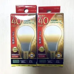小型LED電球 E17 広配光 （2個セット）