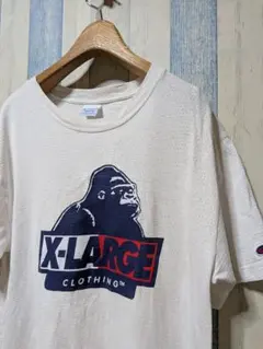 Champion × XLARGE コラボ ロゴ ドライシャツ M
