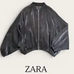 ZARA ブラック シアーバルーンスリーブジャケットサイズXS