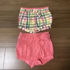まとめ売り　ベビーギャップ　ショートパンツ 女の子　80 2枚セット