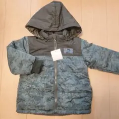 サイズ110　SLAP SLIP 恐竜柄ダウンコート