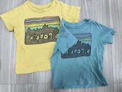 Patagonia Tシャツ 2枚セット (イエロー/ブルー)