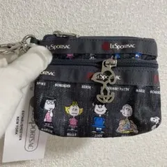 新品未使用◆レスポートサック　スヌーピー　2段ミニポーチ　コインケース　小銭入れ