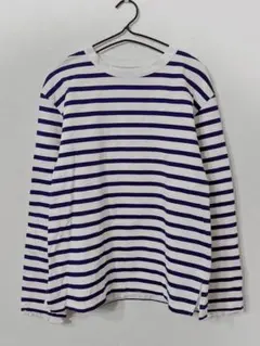 A BATHING APE ボーダー長袖カットソー ネイビー×ホワイト M - メルカリ