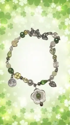 フェアリーグランジ森ガールお花 クローバー ウィッシュコア Y2K ハンドメイド