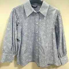 ZARA 花柄ストライプシャツ 未使用 レディース 春