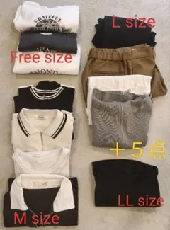 17点 レディース まとめ売り S M L LL Freesizeのサムネイル