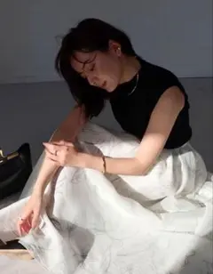 anuans アニュアンス オーガンジー ロングスカートのサムネイル