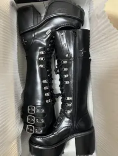 【原宿店×YOSUKE限定コラボアイテム】厚底レースアップブーツ