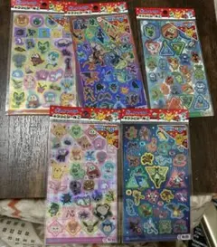 ポケットモンスター2 ホログラムシール　ステッカー　5シートセット