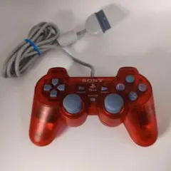 【美品】PS one コントローラー　SCPH-110 クリアレッド