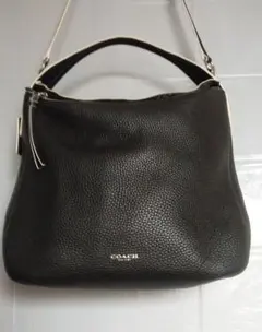 美品COACH コーチバック2way トートバック ショルダーバック 黒レザー