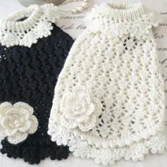 サマーセール‼️美品❗お花モチーフのレーシーニット‼️